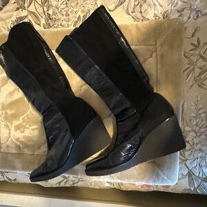 Donald J. Pliner Black Heeled Boots